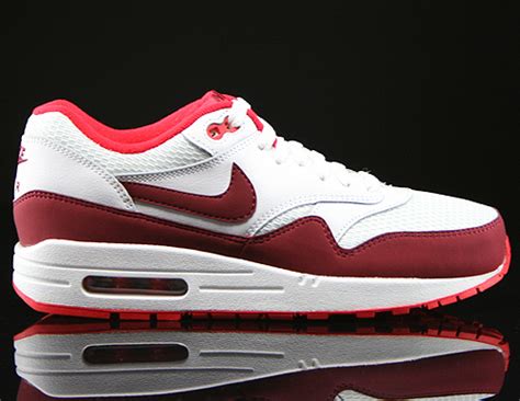 nike air max 1 essential dunkelrot weiss|Nike Air Max 1 Essential Premium Men's Shoes.